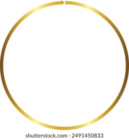 Circle frame gold frames Picture Frame luxury golden frame gold picture frame golden border vector framework banner Gilded  Ornate decoration decorative element template isolated background