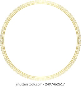 Circle frame gold frames Picture luxury golden frame gold picture frame golden border vector framework banner Gilded Frame Ornate decoration decorative element template isolated background