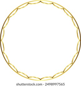 Circle frame gold frames Picture Frame luxury golden frame gold picture frame golden border vector framework banner Gilded Ornate decoration decorative element template isolated background 