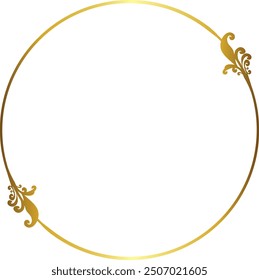 Marco de círculo marcos de oro Marco de imagen de lujo marco de oro marco de imagen de oro marco de Vector de borde de oro Anuncio dorado Decoración ornamentada elemento decorativo Plantilla fondo aislado 