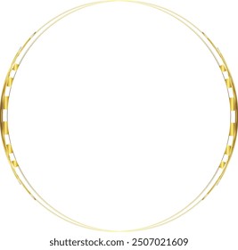 Circle frame gold frames Picture Frame luxury golden frame gold picture frame golden border vector framework banner Gilded Ornate decoration decorative element template isolated background 