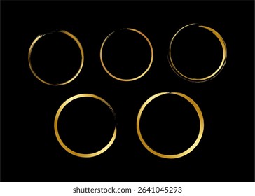 Circle Frame Gradient with brush stroke style
