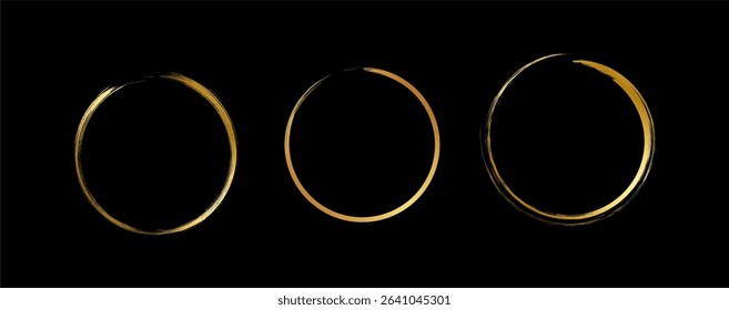 Circle Frame Gradient with brush stroke style