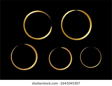 Circle Frame Gradient with brush stroke style
