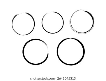 Circle Frame Gradient with brush stroke style