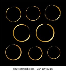 Circle Frame Gradient with brush stroke style