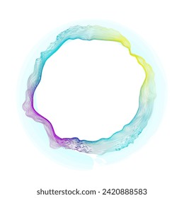 Circle frame with gradient mesh. Abstract background for your design.