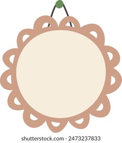 Circle Frame Hanging Vector Illustration
