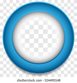 Circle frame icon. Abstract lens element. Colorful icon background