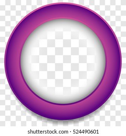 Circle frame icon. Abstract lens element. Colorful icon background