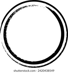 Icono de marco circular, plantilla de forma de fondo de borde de elemento de grifo para doodle decorativo para ilustración de diseño
