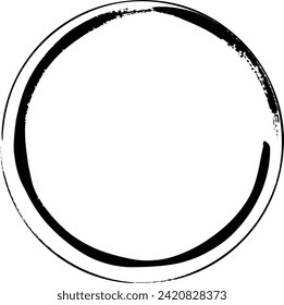 Icono de marco circular, plantilla de forma de fondo de borde de elemento de grifo para doodle decorativo para ilustración de diseño
