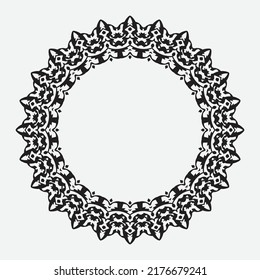 circle frame isolated on white background