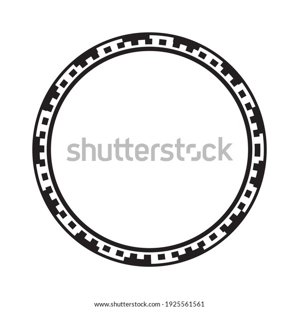 circle frame with line motif, logo divider\
or calligraphy.