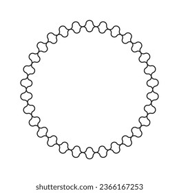 circle frame with line style 2