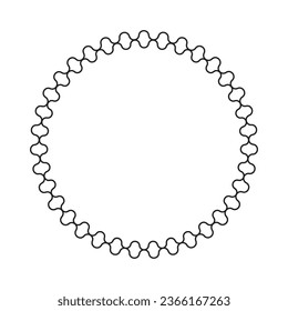 circle frame with line style 2