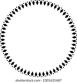 Circle frame round border design shape icon for decorative vintage doodle element for design in vector illustration