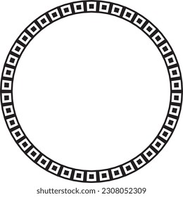 Rundrahmen-Rundrahmen-Design-Symbol für dekoratives Vintage-Doodle-Element für Design in Vektorgrafik