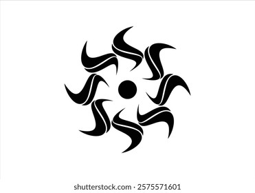 Circle frame round border design shape icon for decorative vintage doodle element for design in vector illustration