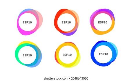 Circle frame. Set of round shapes isolated. Abstract borders. Vector illustration
