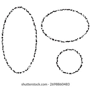 circle frame symbol. Abstract textures signs