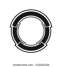 circle frame vector  logo. icon template.