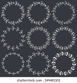 Circle frames. Vector illustration.
