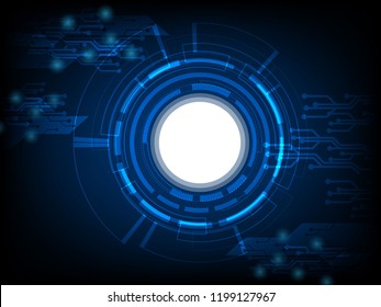 Circle Futuristic Technology Vector Design Stock Vector (Royalty Free ...