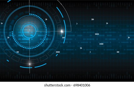 Circle Futuristuc, tecnología de interfaz, el futuro de la experiencia del usuario