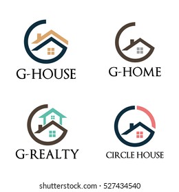 Circle G - House Home Realty Logo Template