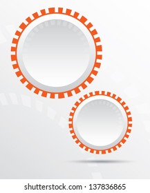 Circle gear banner