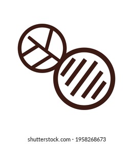 circle gen icon leaf nature vector illustration
