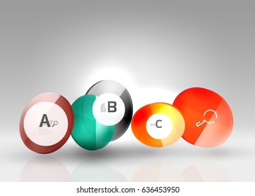 Geometrischer, abstrakter Hintergrund, bunter Geschäfts- oder Technologiedesign für Web auf Weiß mit Beispieltext