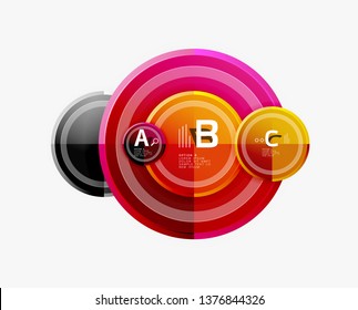 Plantilla de fondo abstracto geométrico circular para banner web, presentación de negocios, marca, fondo de pantalla. Diseño de vectores