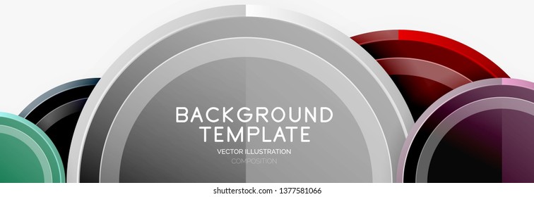 Geometrische, abstrakte Hintergrundvorlage für Web-Banner, Geschäftspräsentation, Branding, Bildschirmhintergrund. Vektordesign