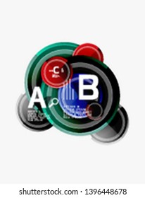 Geometrische, abstrakte Hintergrundvorlage für Web-Banner, Geschäftspräsentation, Branding, Bildschirmhintergrund. Vektordesign