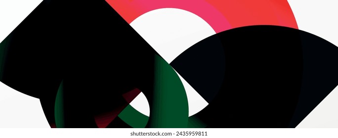 Circle geometric abstract vector background