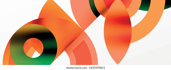 Circle geometric abstract vector background