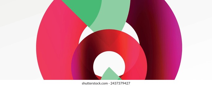 Circle geometric abstract vector background