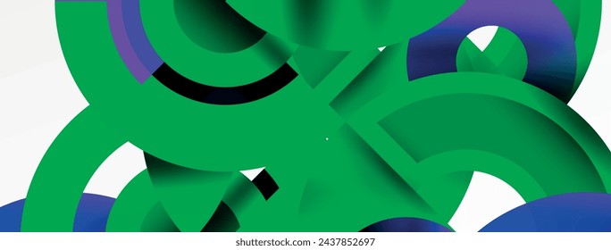 Circle geometric abstract vector background