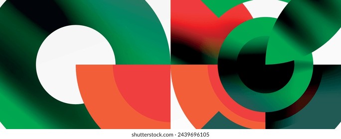 Circle geometric abstract vector background
