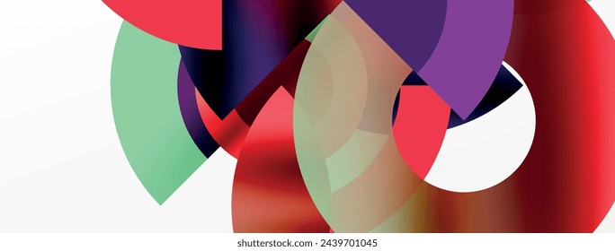 Circle geometric abstract vector background