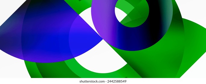 Fondo abstracto geométrico del vector del círculo