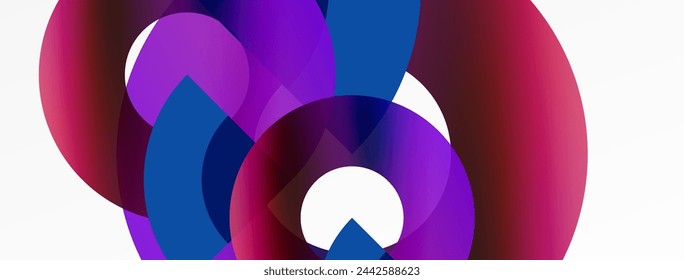 Circle geometric abstract vector background
