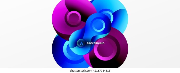 Circle geometric background. Abstract modern backdrop. Vector Illustration For Wallpaper, Banner, Background, Card, Book Illustration, landing page