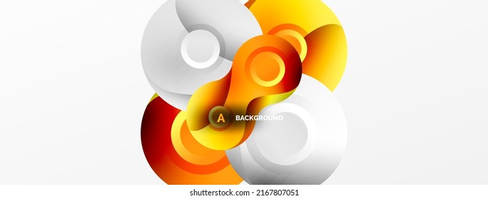 Circle geometric background. Abstract modern backdrop. Vector Illustration For Wallpaper, Banner, Background, Card, Book Illustration, landing page