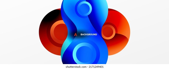 Circle geometric background. Abstract modern backdrop. Vector Illustration For Wallpaper, Banner, Background, Card, Book Illustration, landing page