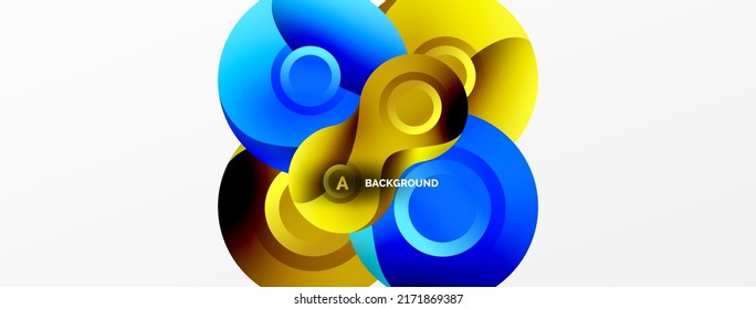 Circle geometric background. Abstract modern backdrop. Vector Illustration For Wallpaper, Banner, Background, Card, Book Illustration, landing page