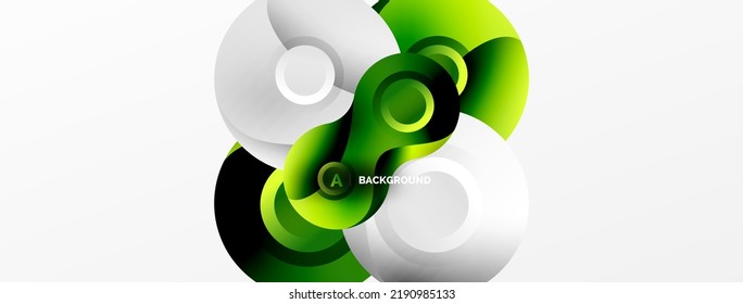 Circle geometric background. Abstract modern backdrop. Vector Illustration For Wallpaper, Banner, Background, Card, Book Illustration, landing page