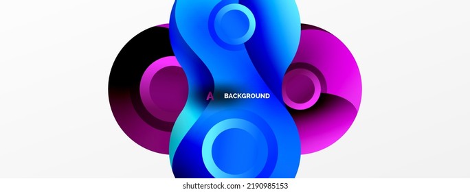 Circle geometric background. Abstract modern backdrop. Vector Illustration For Wallpaper, Banner, Background, Card, Book Illustration, landing page